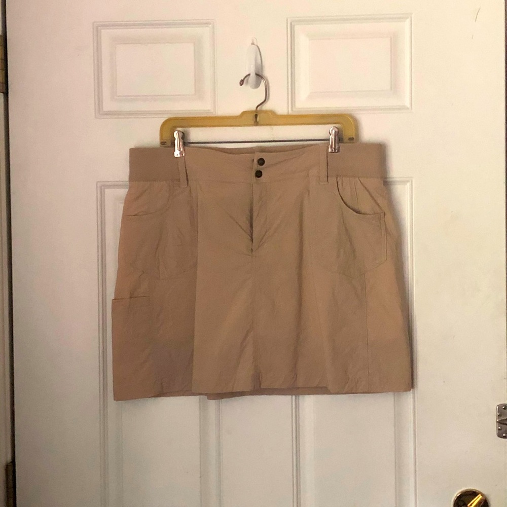 Tan Comfort Waist Skort